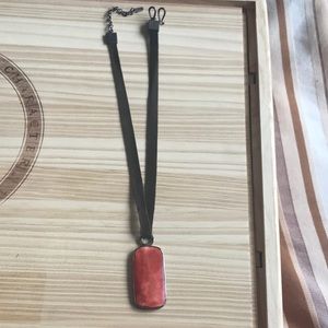 J Jill suede pendant necklace